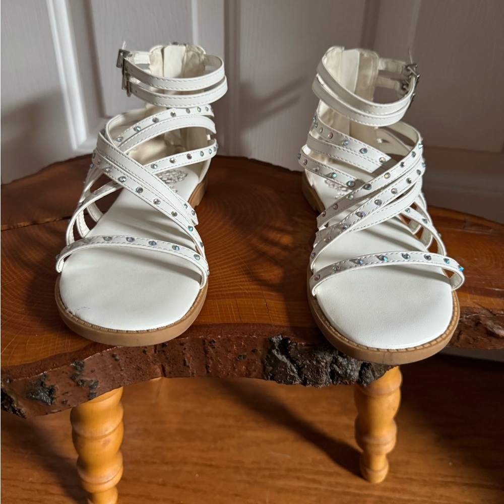 Vince Camuto White Gladiator Sandals